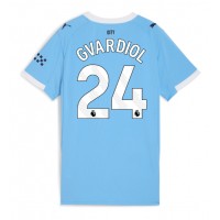 Manchester City Josko Gvardiol #24 Fotballklær Hjemmedrakt Dame 2025-26 Kortermet